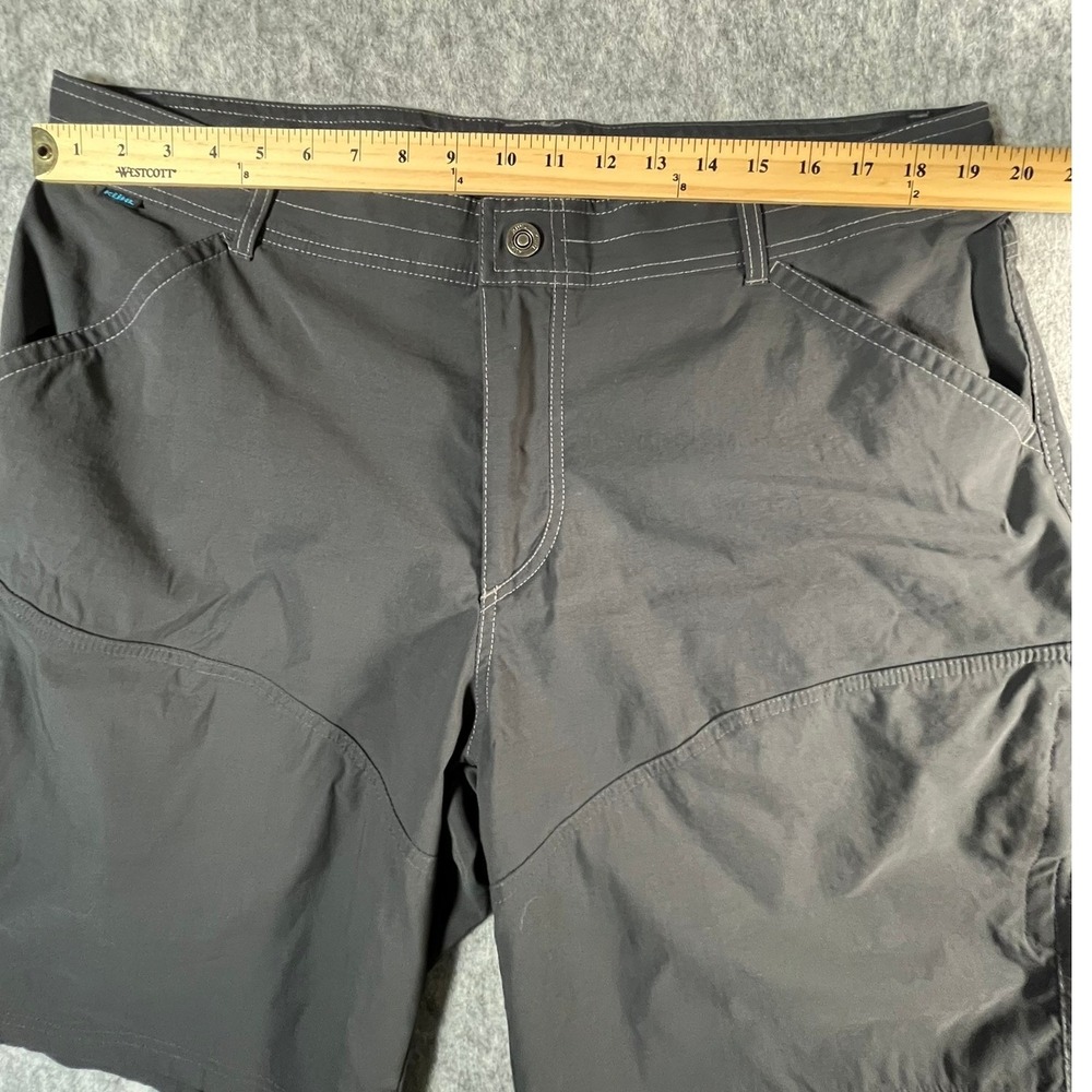 KUHL Mens 40 Shorts Cargo Gray Nylon 10" inseam - Picture 9 of 13
